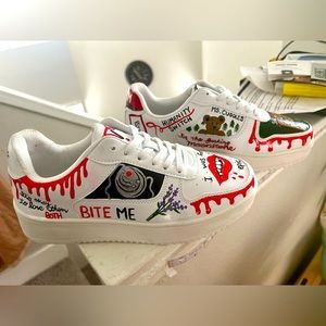 Custom painted Vampire Diaries Sneakers